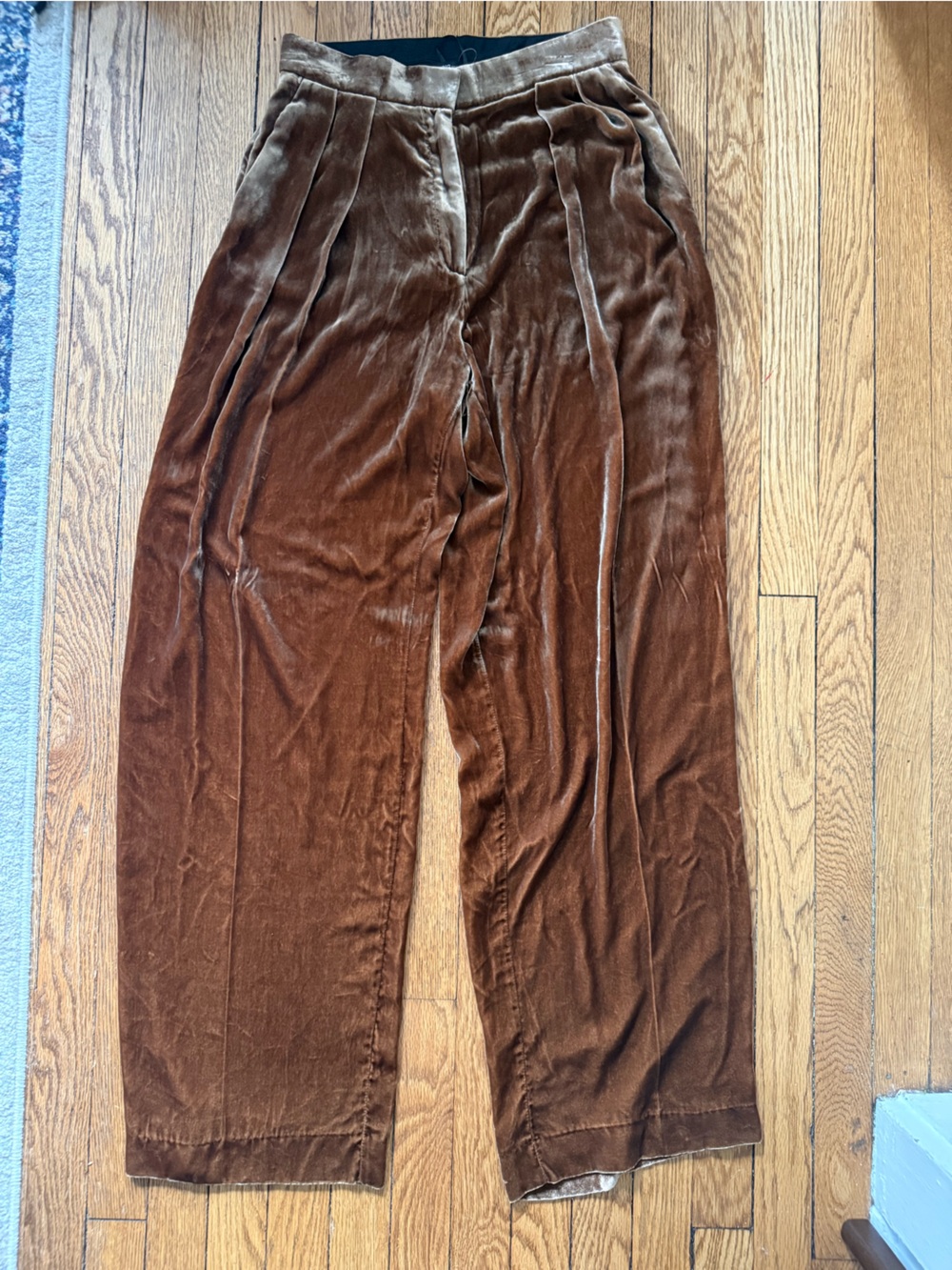 Mango Velvet Pants - Size 4 - NWT